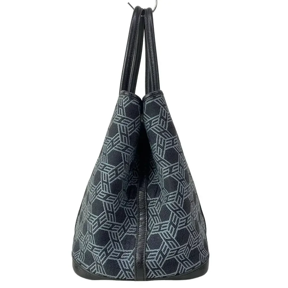 Hermès Garden Party PM Tote Bag Black Gray Toile So H Buffle